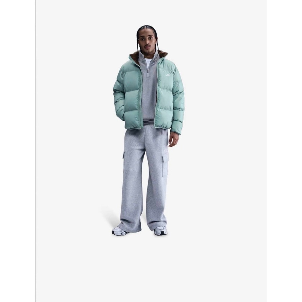 Mens Size Medium Nike Jacket Therma-FIT Down Puffer Zip-Up Mint Green IB2975-017